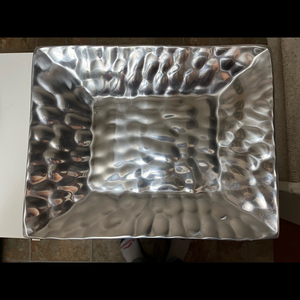 Mexican Pewter Serving Tray